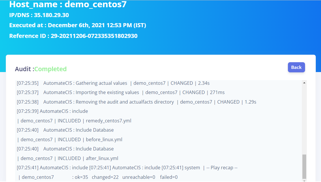 Audit logs